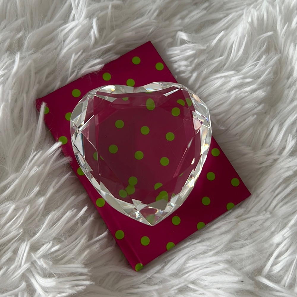 Rosenthal crystal clear diamond cut paperweight
